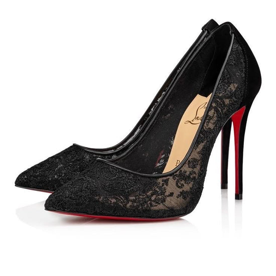 LOU LACE HEELS