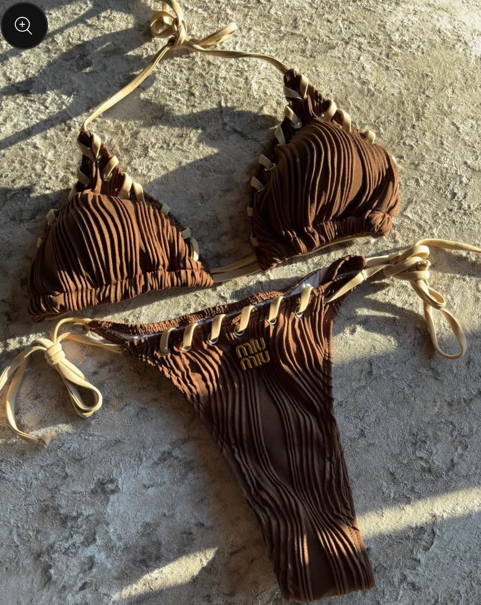 MIU BROWN BIKINI