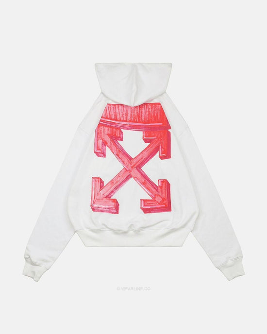 OFF W HOODIE WITH PINK