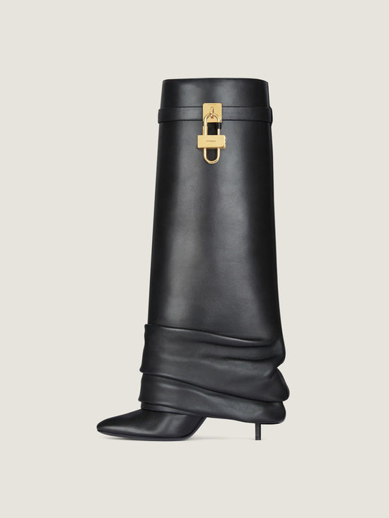 SHARK BOOTS BLACK STILETTO