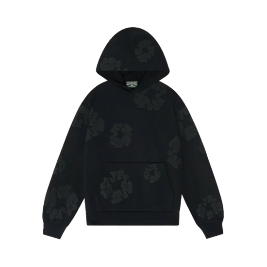 DT THE COTTON WREATH HOODIE BLACK MONOCHROME