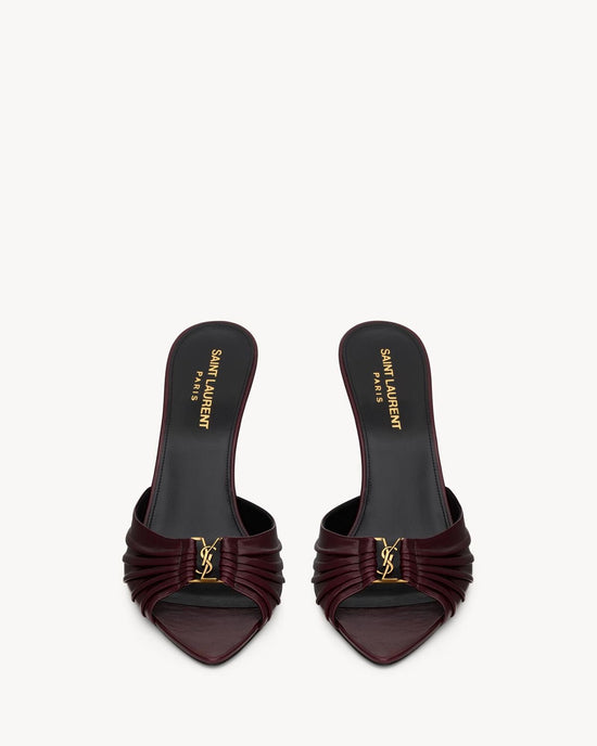 YSL BORDEAUX HEELS