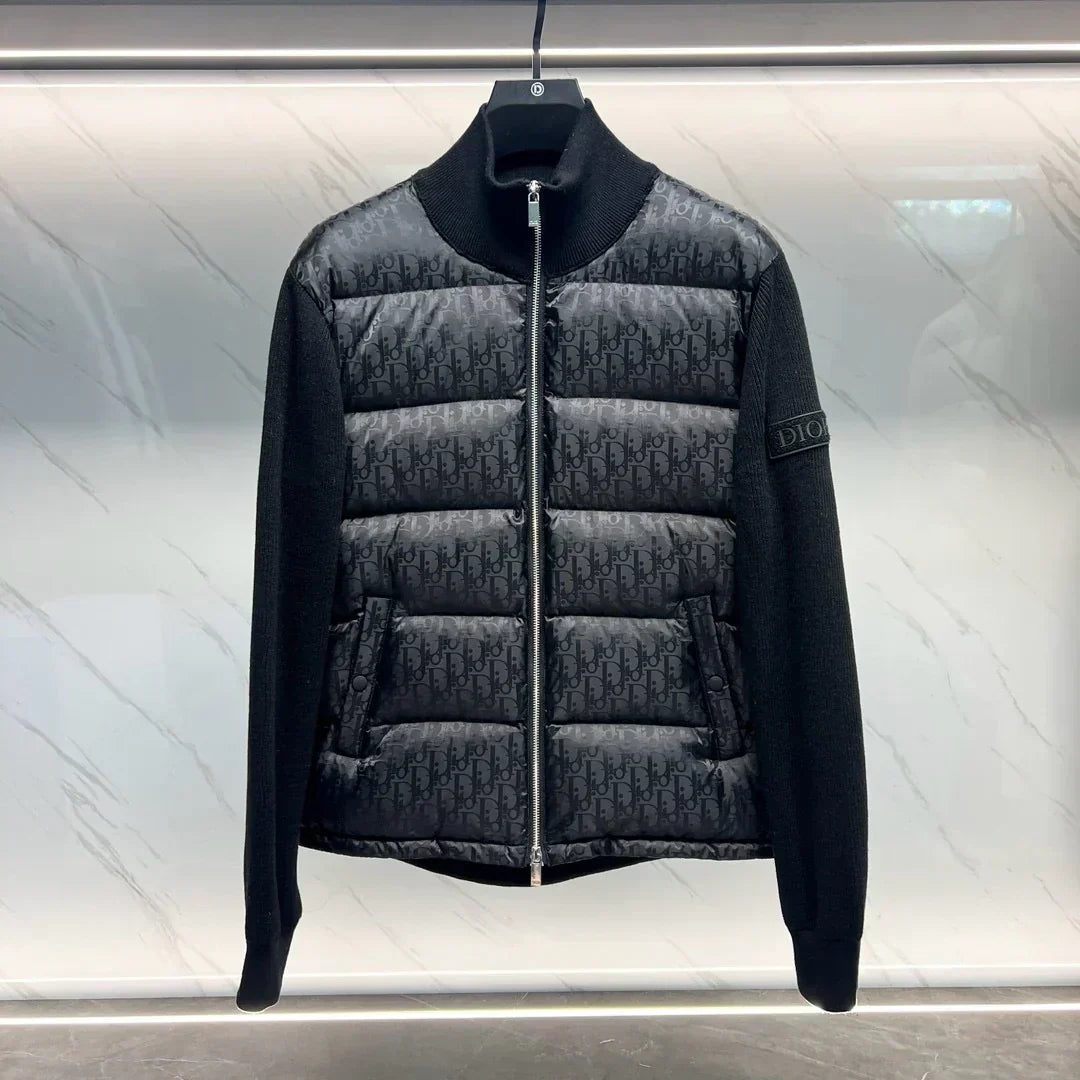CD OBLIQUE CARDIGAN BLACK