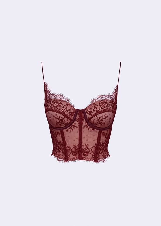 RED CORSET TOP