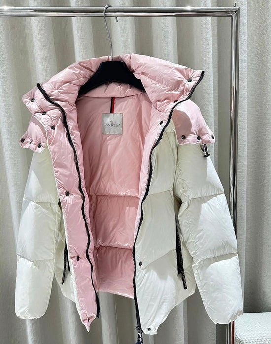 M white pink coat