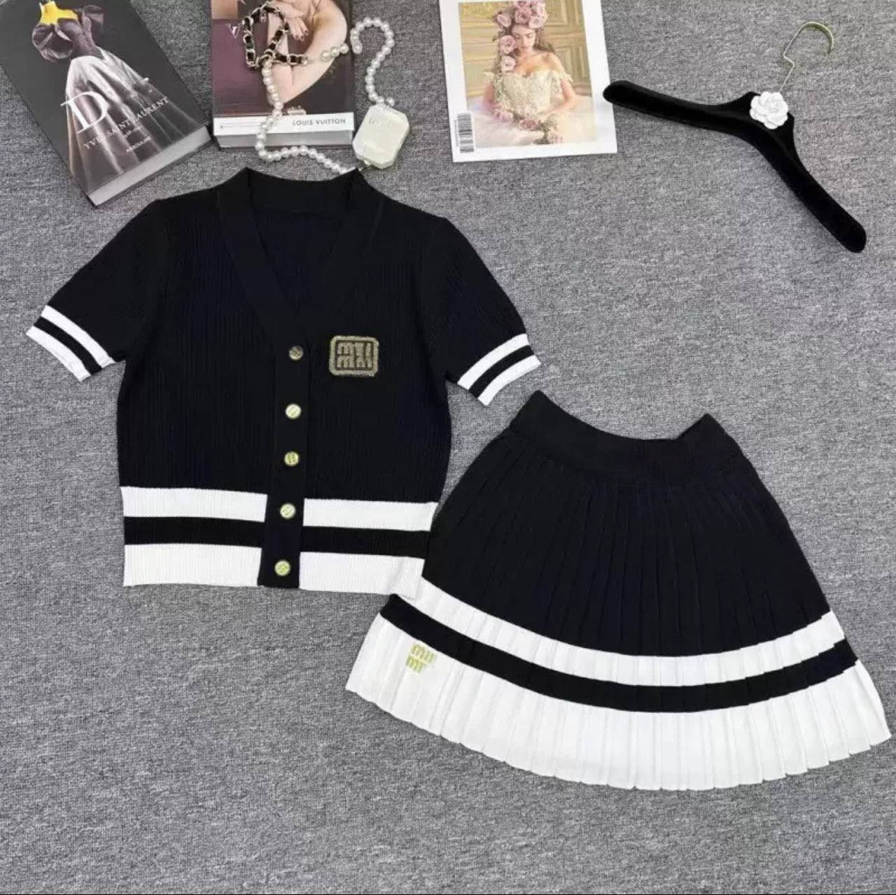 MIU MIU SKIRT SET