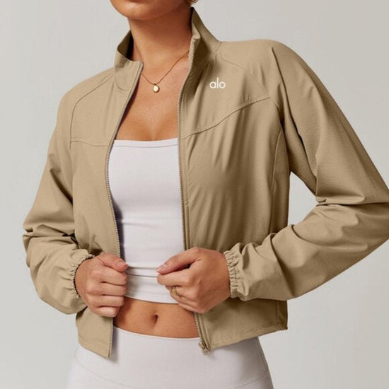 A BEIGE WIND JACKET