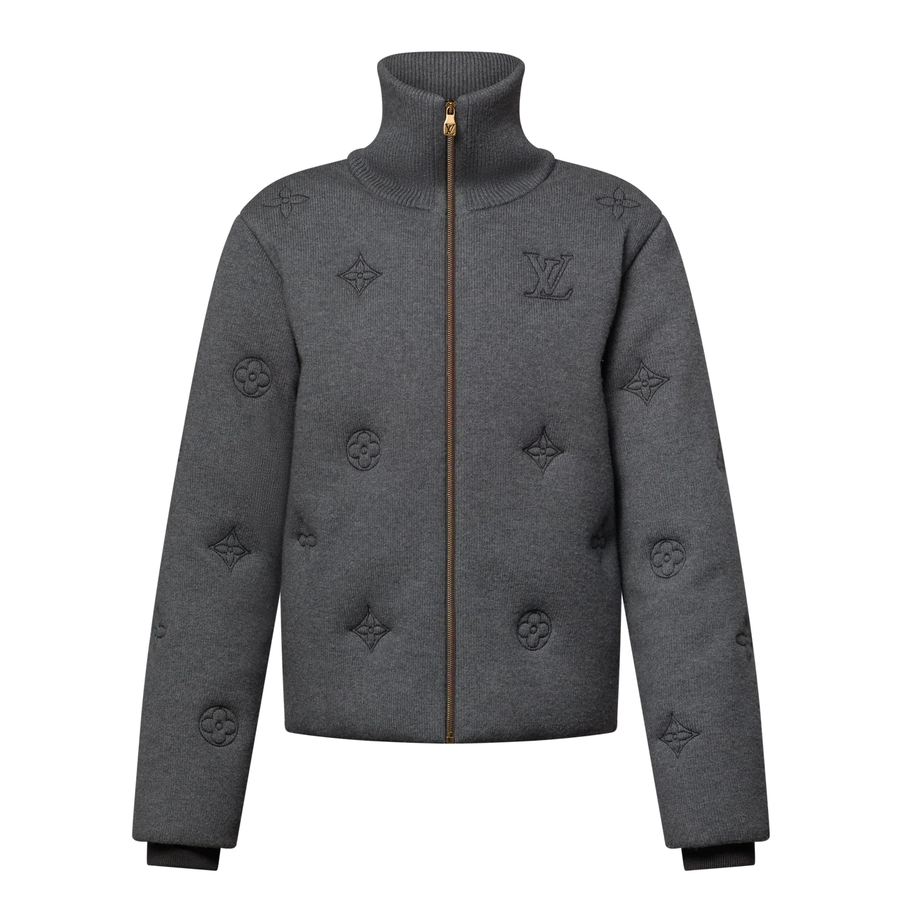 LV MONOGRAM KNITTED COAT