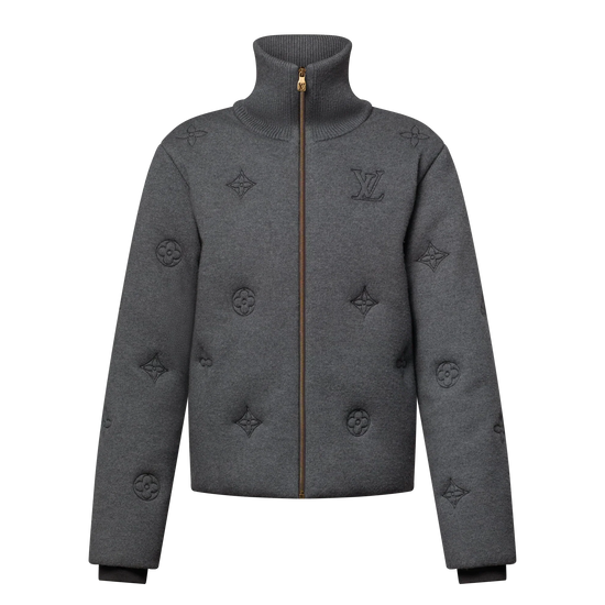 LV MONOGRAM KNITTED COAT