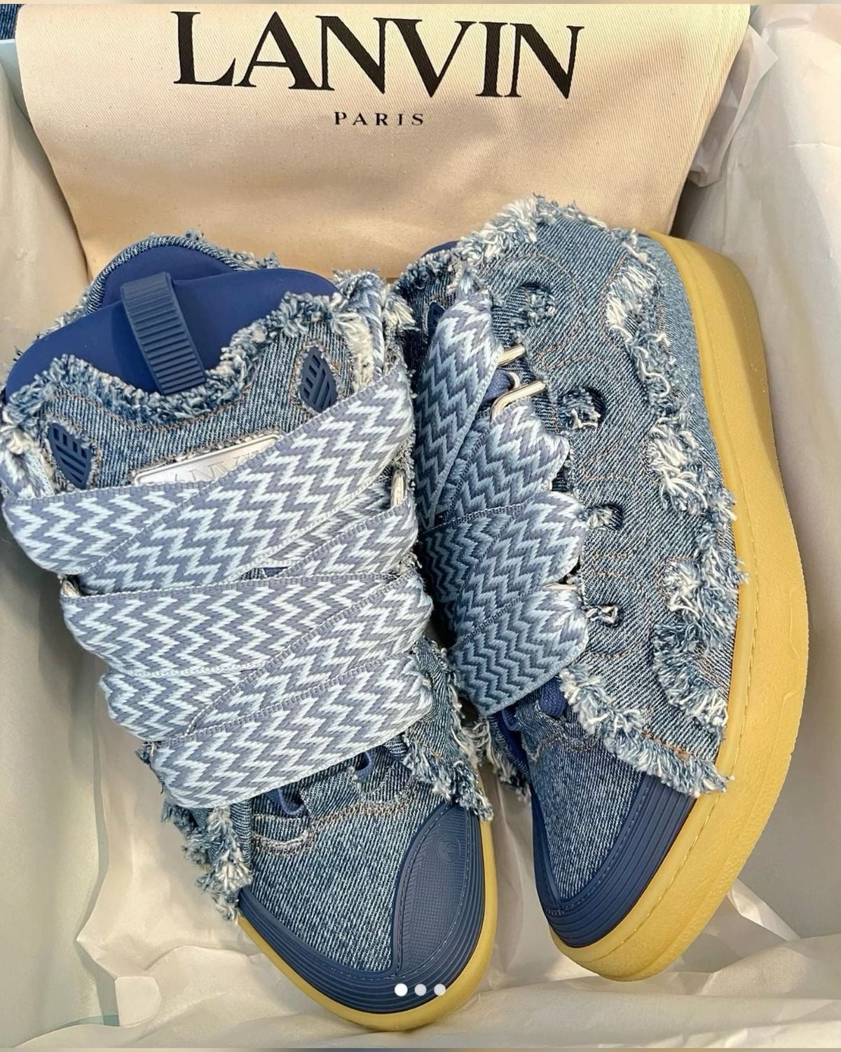 L CURB DENIM